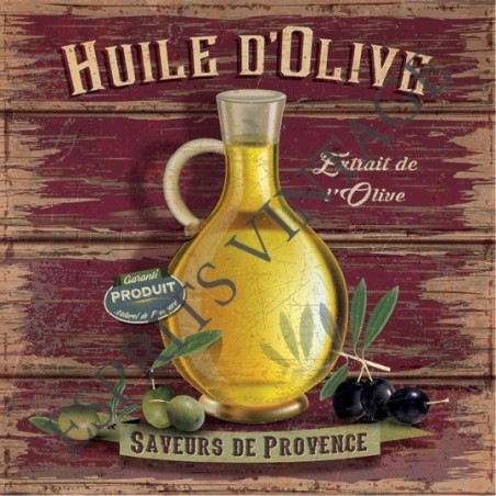 Set de table 30 x 42 cm un pichet d'huile d'olive provencale 