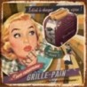 Plateau métal 18 x 24 cm Une publicité de pin-up nous présentant un grille pain