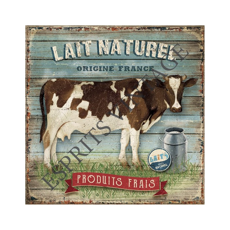 Dessous de plat 20x20 cm vache laitère noire et blanche