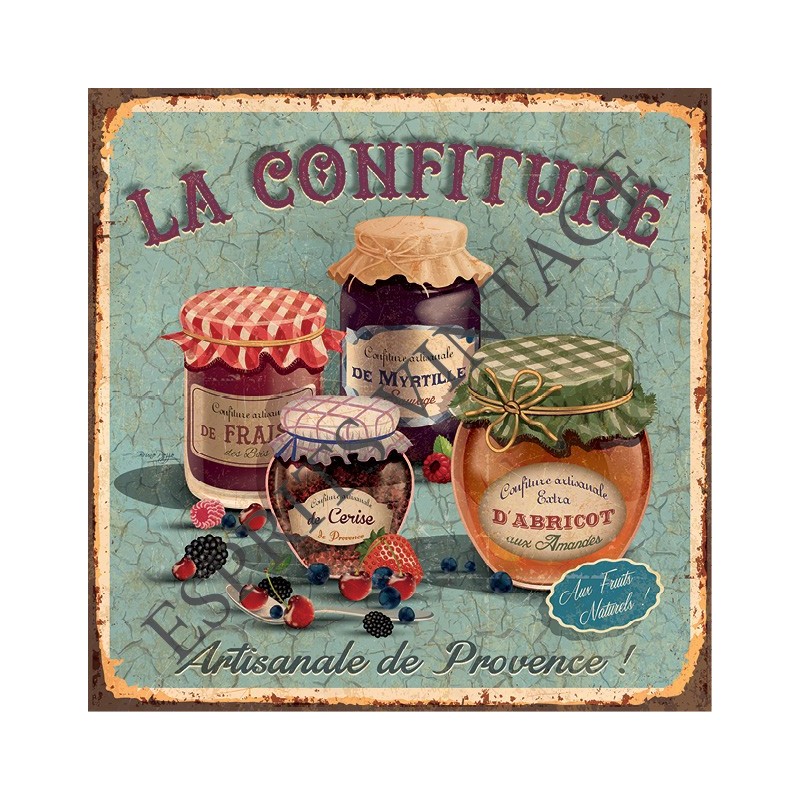 Patère 12 x 30 cm la confiture artisanale de provence