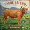 Dessous de plat 20x20 cm la vache salers marron