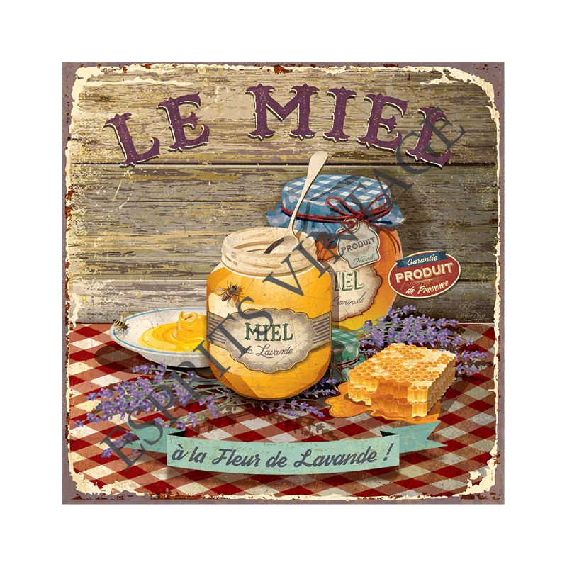 Set de table 30x42 cm le miel à la fleur de lavande
