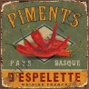 Set de table 30x42 cm l'authentique piment d'Espelette du pays basque