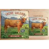 Plaque métal 29x29 vintage