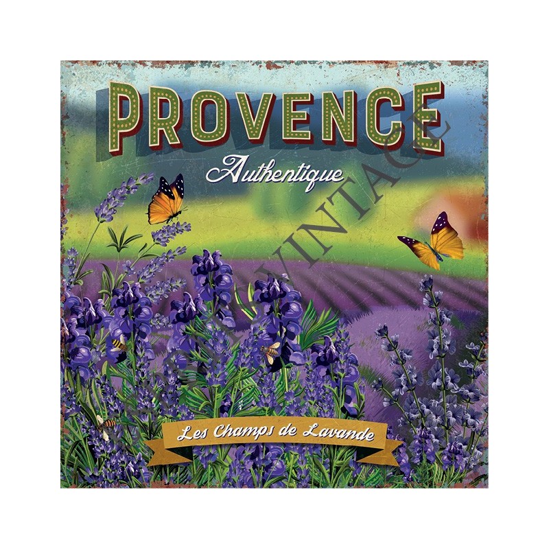 Dessous de plat 20x20 cm le champ de lavande en provence