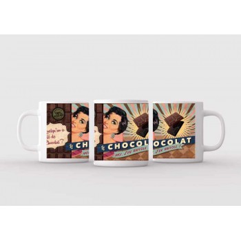Mug blanc céramique Ø 8,2 cm hauteur 9,5 cm