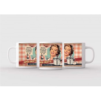 Mug blanc céramique Ø 8,2 cm hauteur 9,5 cm