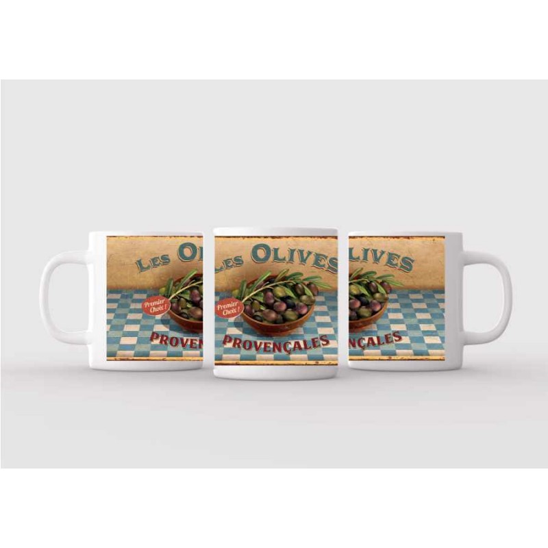 Mug blanc céramique Ø 8,2 cm hauteur 9,5 cm