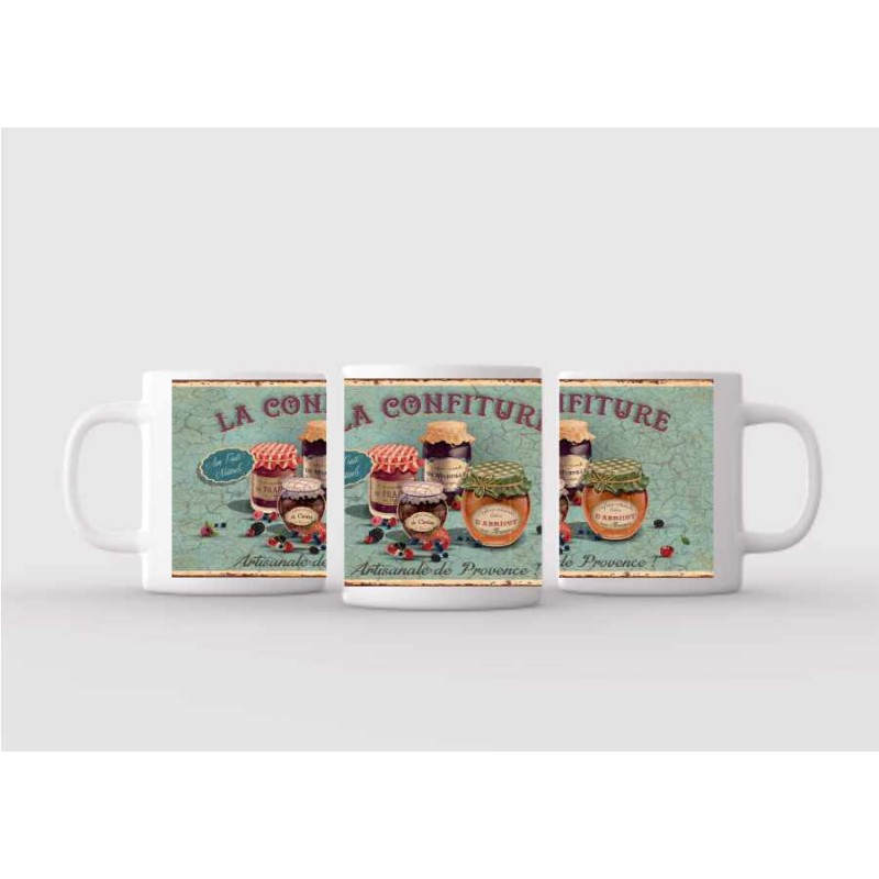 Mug blanc céramique Ø 8,2 cm hauteur 9,5 cm