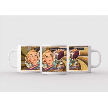 Mug blanc céramique Ø 8,2 cm hauteur 9,5 cm