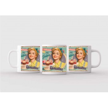 Mug blanc céramique Ø 8,2 cm hauteur 9,5 cm