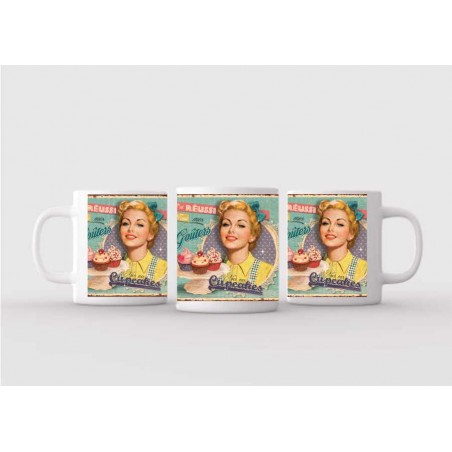 Mug blanc céramique Ø 8,2 cm hauteur 9,5 cm