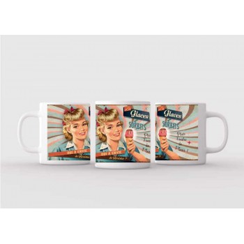 Mug blanc céramique Ø 8,2 cm hauteur 9,5 cm