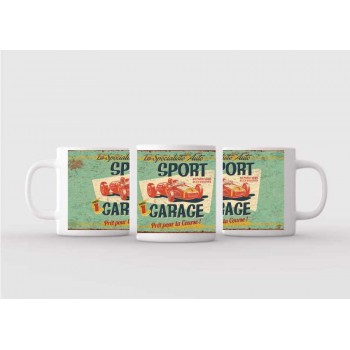 Mug blanc céramique Ø 8,2 cm hauteur 9,5 cm
