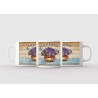Mug blanc céramique Ø 8,2 cm hauteur 9,5 cm