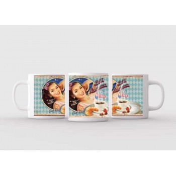 Mug blanc céramique Ø 8,2 cm hauteur 9,5 cm
