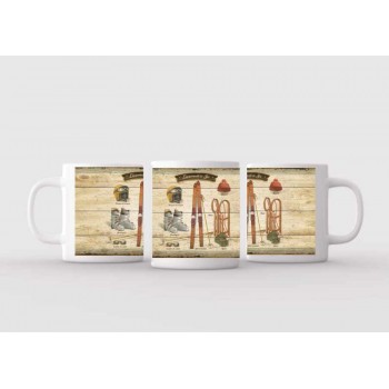 Mug blanc céramique Ø 8,2 cm hauteur 9,5 cm