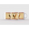 Mug blanc céramique Ø 8,2 cm hauteur 9,5 cm