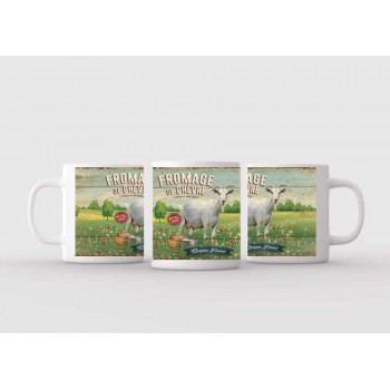 Mug blanc céramique Ø 8,2 cm hauteur 9,5 cm