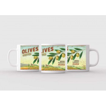 Mug blanc céramique Ø 8,2 cm hauteur 9,5 cm