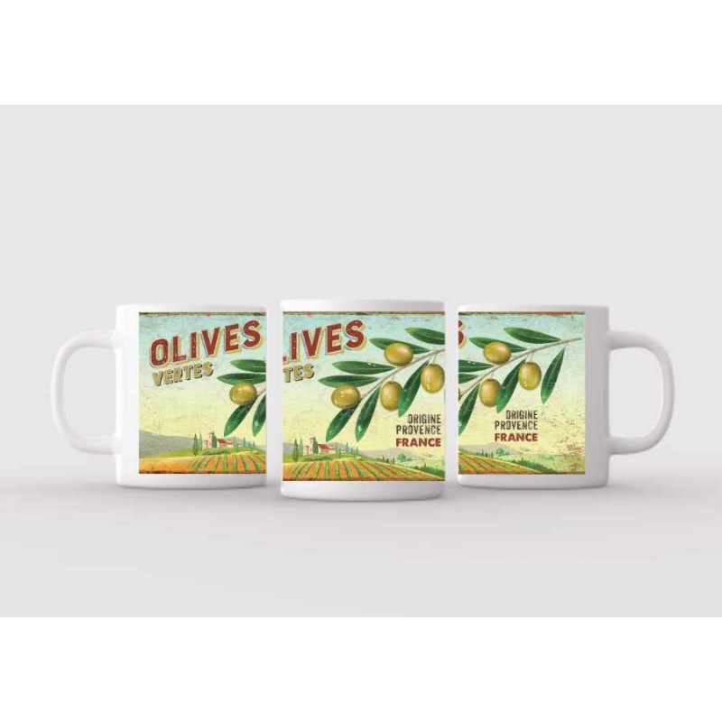 Mug blanc céramique Ø 8,2 cm hauteur 9,5 cm