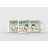 Mug blanc céramique Ø 8,2 cm hauteur 9,5 cm