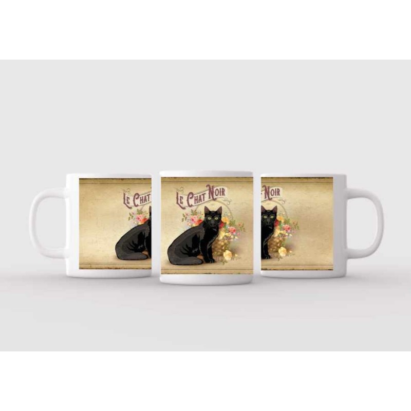 Mug blanc céramique Ø 8,2 cm hauteur 9,5 cm