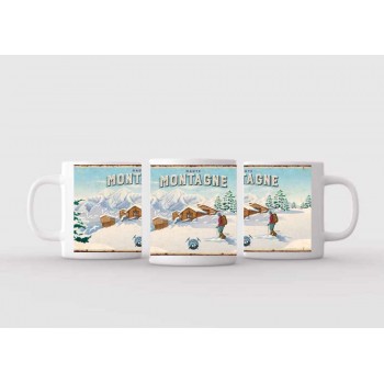 Mug blanc céramique Ø 8,2 cm hauteur 9,5 cm