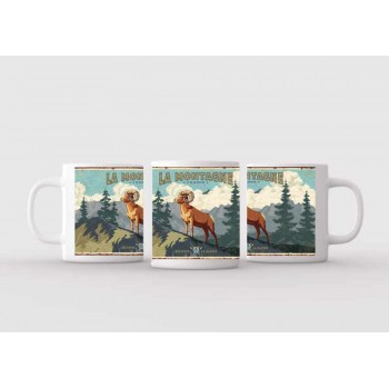 Mug blanc céramique Ø 8,2 cm hauteur 9,5 cm