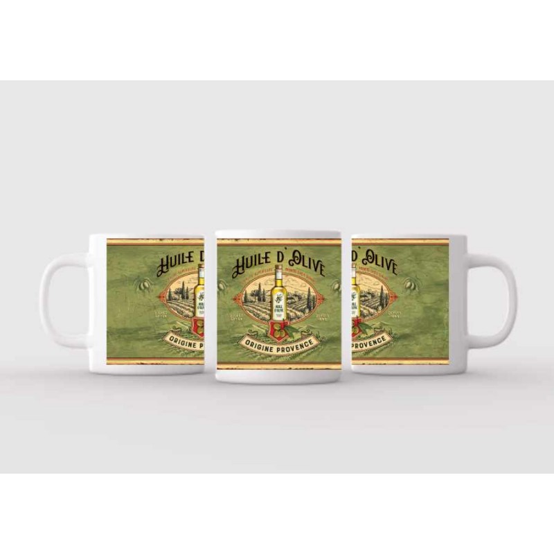 Mug blanc céramique Ø 8,2 cm hauteur 9,5 cm