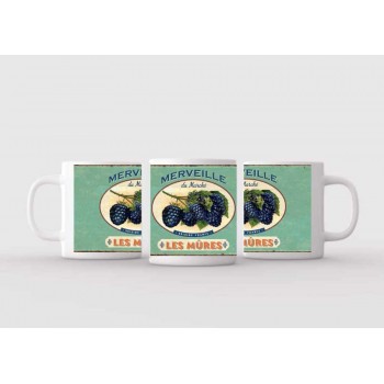 Mug blanc céramique Ø 8,2 cm hauteur 9,5 cm