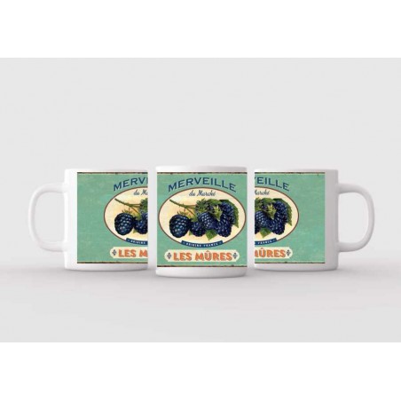 Mug blanc céramique Ø 8,2 cm hauteur 9,5 cm
