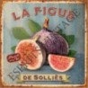 Plaque métal 19x19 19 x 19 cm la figue gourmande de solliès