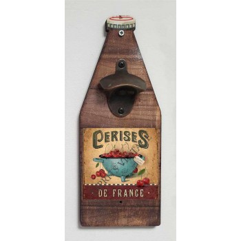 Plaque métal 19 x 19 cm saladier gourmand de cerises francaise - Esprits  Vintage