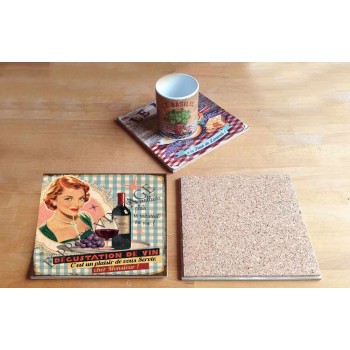 Dessous de plat vintage en paille tressée