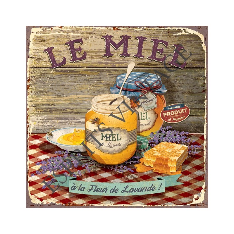 Dessous de plat 20x20 cm le miel à la fleur de lavande