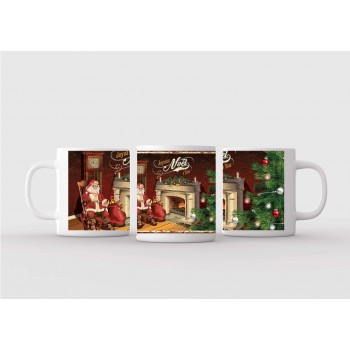 Mug blanc céramique Ø 8,2...