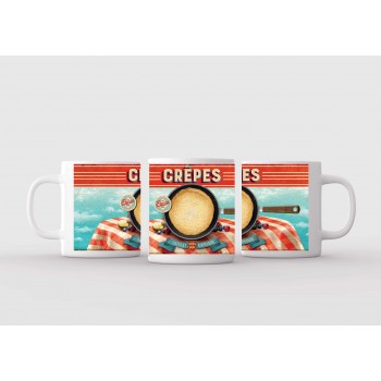 Mug blanc céramique Ø 8,2...