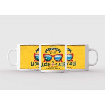 Lunettes de soleil paysage plage