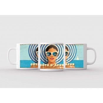 Mug blanc céramique Ø 8,2...