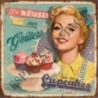 Dessous de plat 20x20 cm affiche de publicité vintage pour des cupcakes