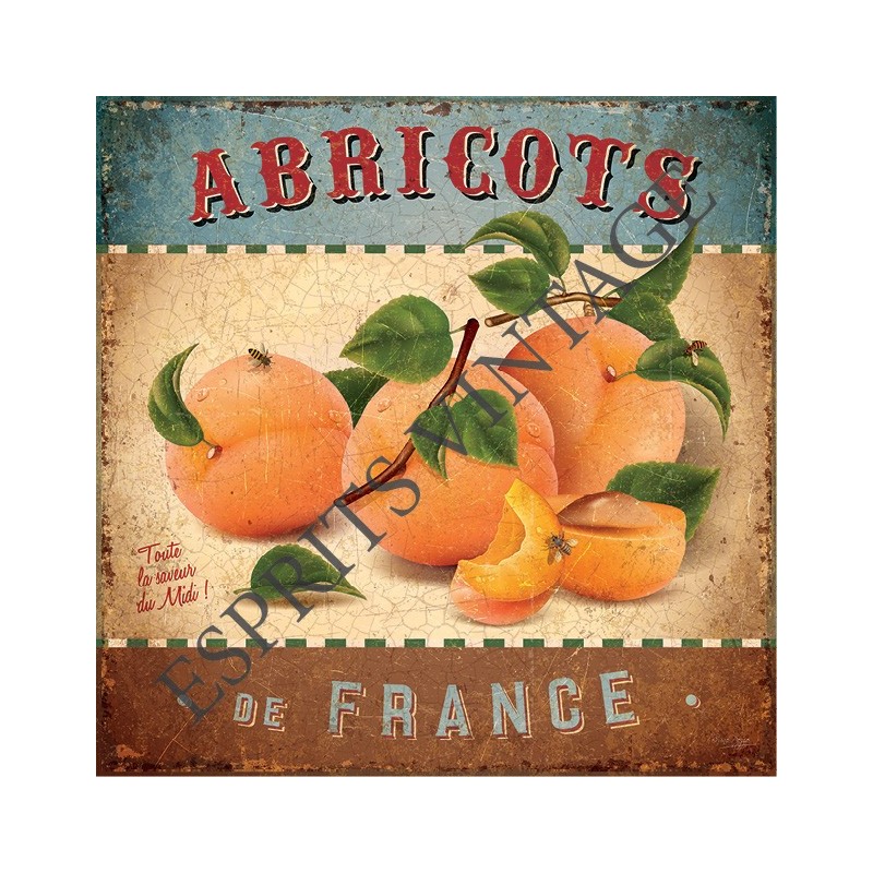 Dessous de plat 20x20 cm les abricots francais saveur du midi